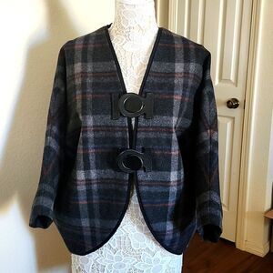 3.1 Phillip Lim Wool Blend Dark Academia Retro Y2K Batwing Jacket Size L